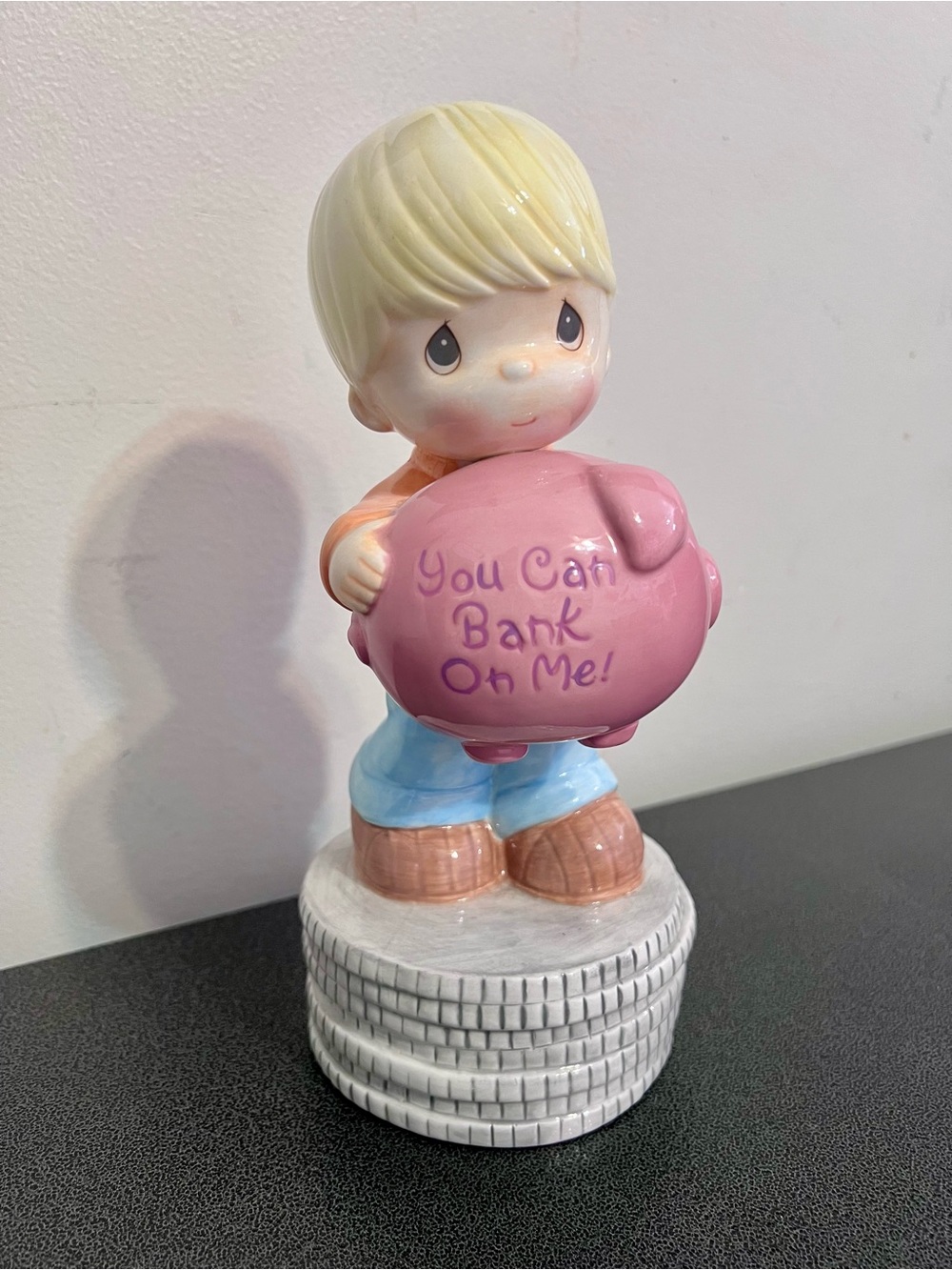 Precious Moments “You Can Bank On Me!” Ceramic Bank – 2002 – Brand New